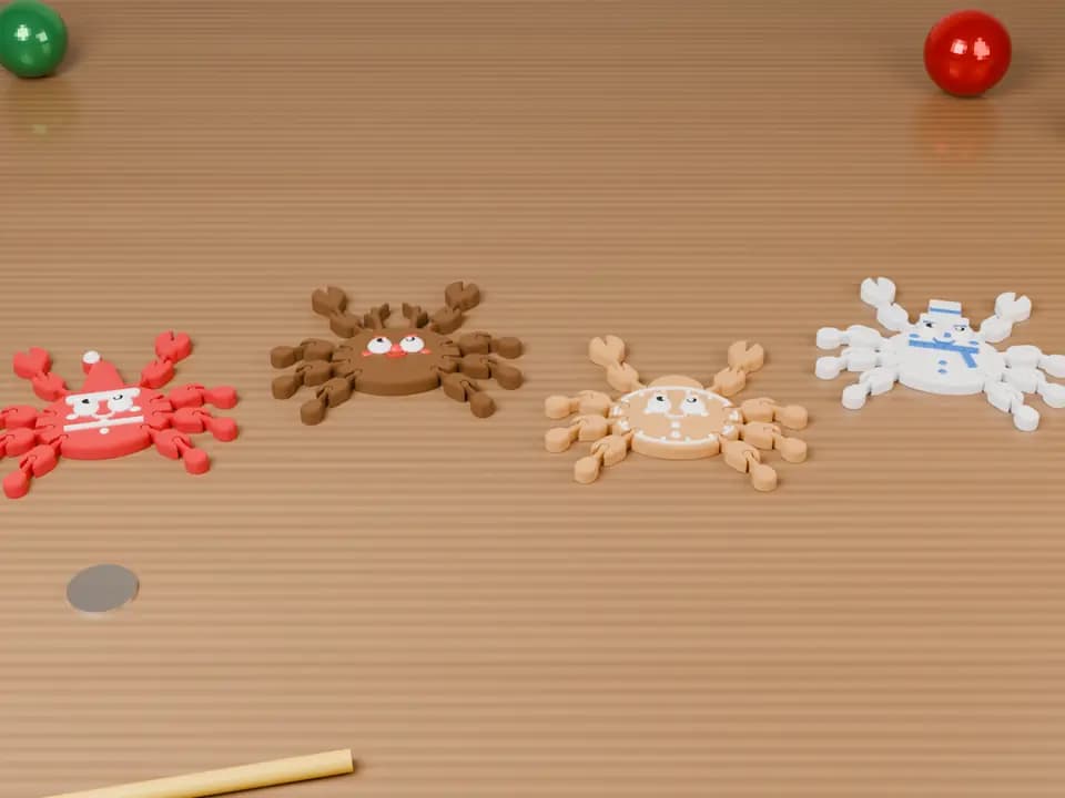 Cua flexi Giáng sinh (Ông già Noel, Tuần lộc, Người tuyết, Bánh gừng) (ảnh minh họa)
